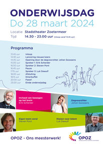 OPOZ programma onderwijsdag 2024